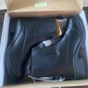 Never been out of the box black paddock boots